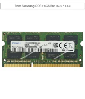 Ram laptop Samsung DDR3 4Gb 8Gb Buss 1600 1333