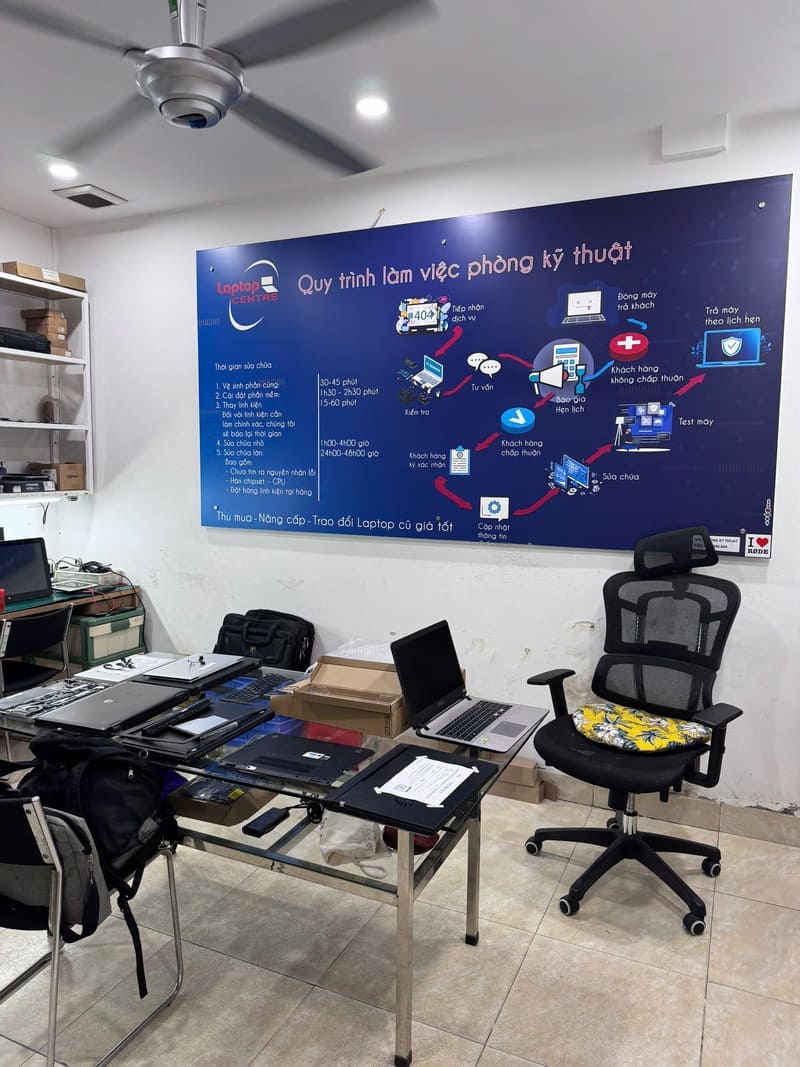 Laptopcentre phục vụ khách hàng tại nhà chuyên nghiệp như tại chi nhánh