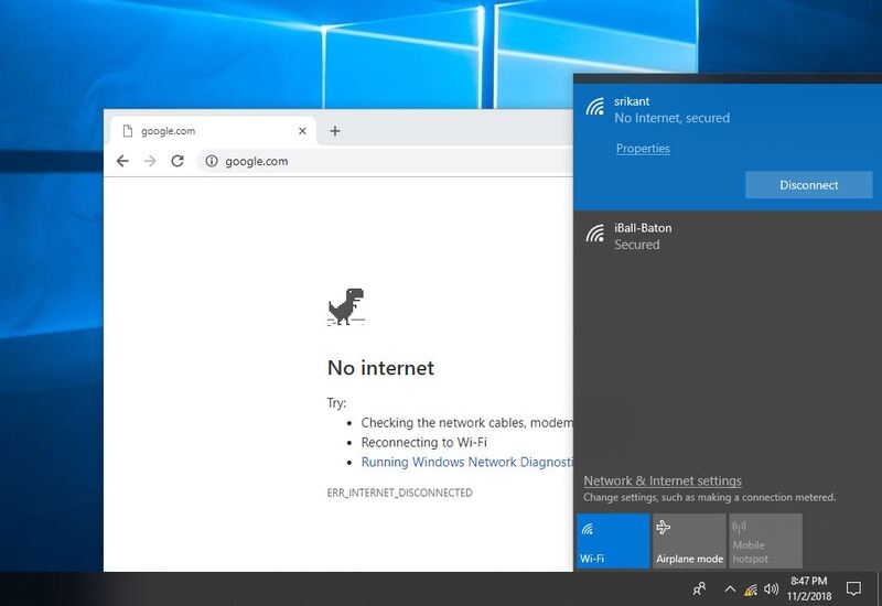 Lỗi mạng máy tính cũng rất thường gặp ở cả máy tính bàn và laptop